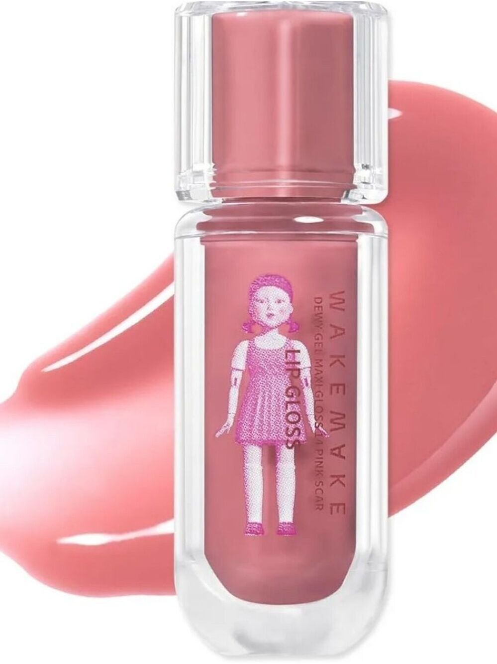 WAKEMAKE x NETFLIX SQUID GAME Dewy Gel Maxi Gloss 14 Pink Scar Set